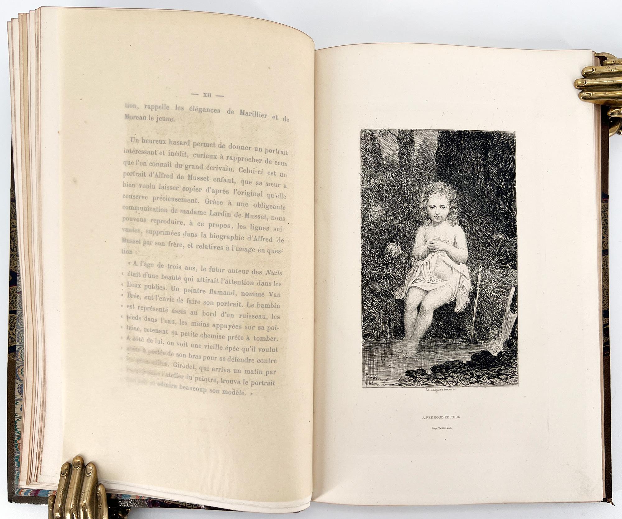 La Mouche by Alfred de Musset – Illustrations by Adolphe Lalauze In Excellent Condition For Sale In Middletown, NY