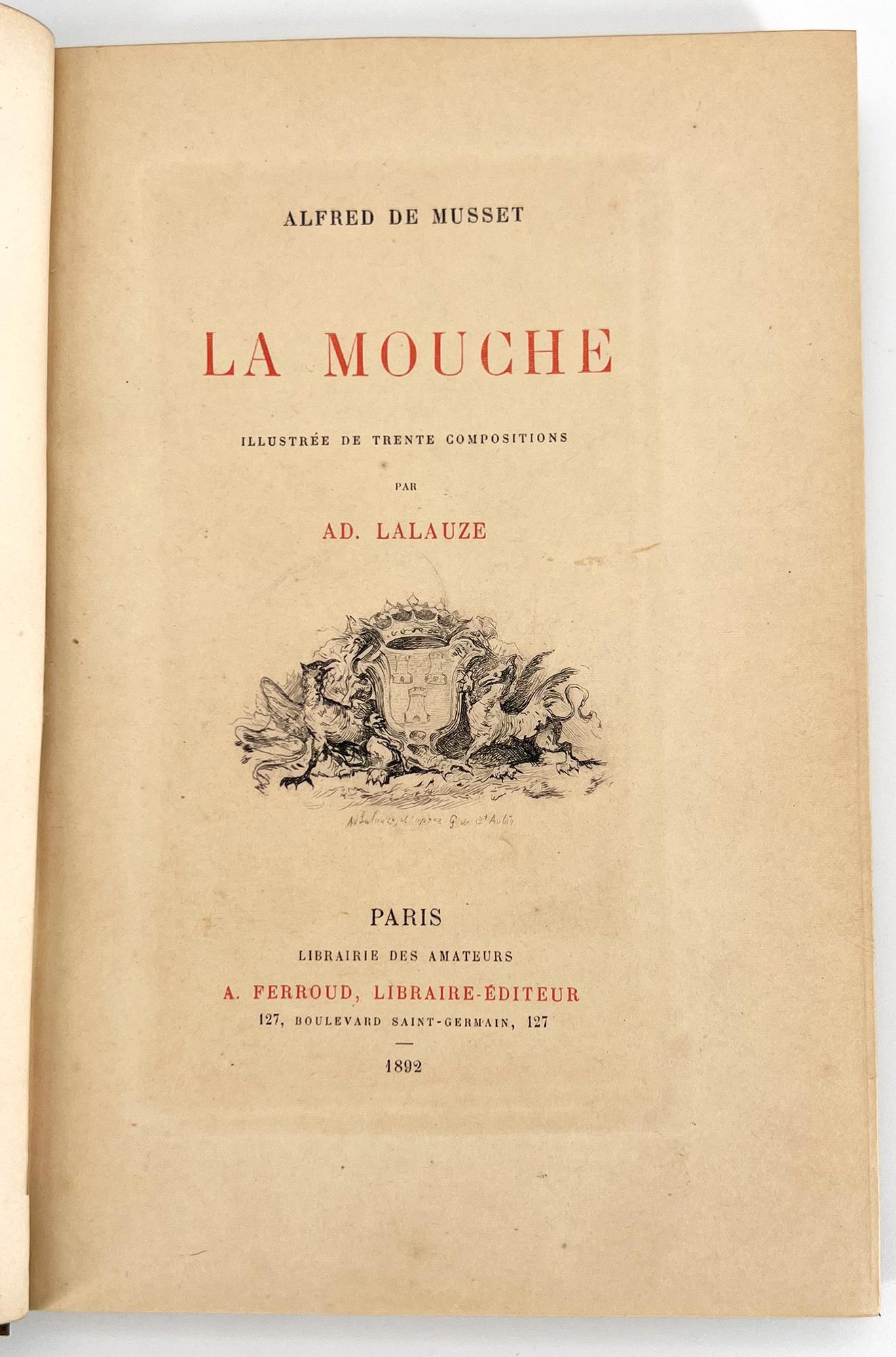 La Mouche by Alfred de Musset – Illustrations by Adolphe Lalauze For Sale 1