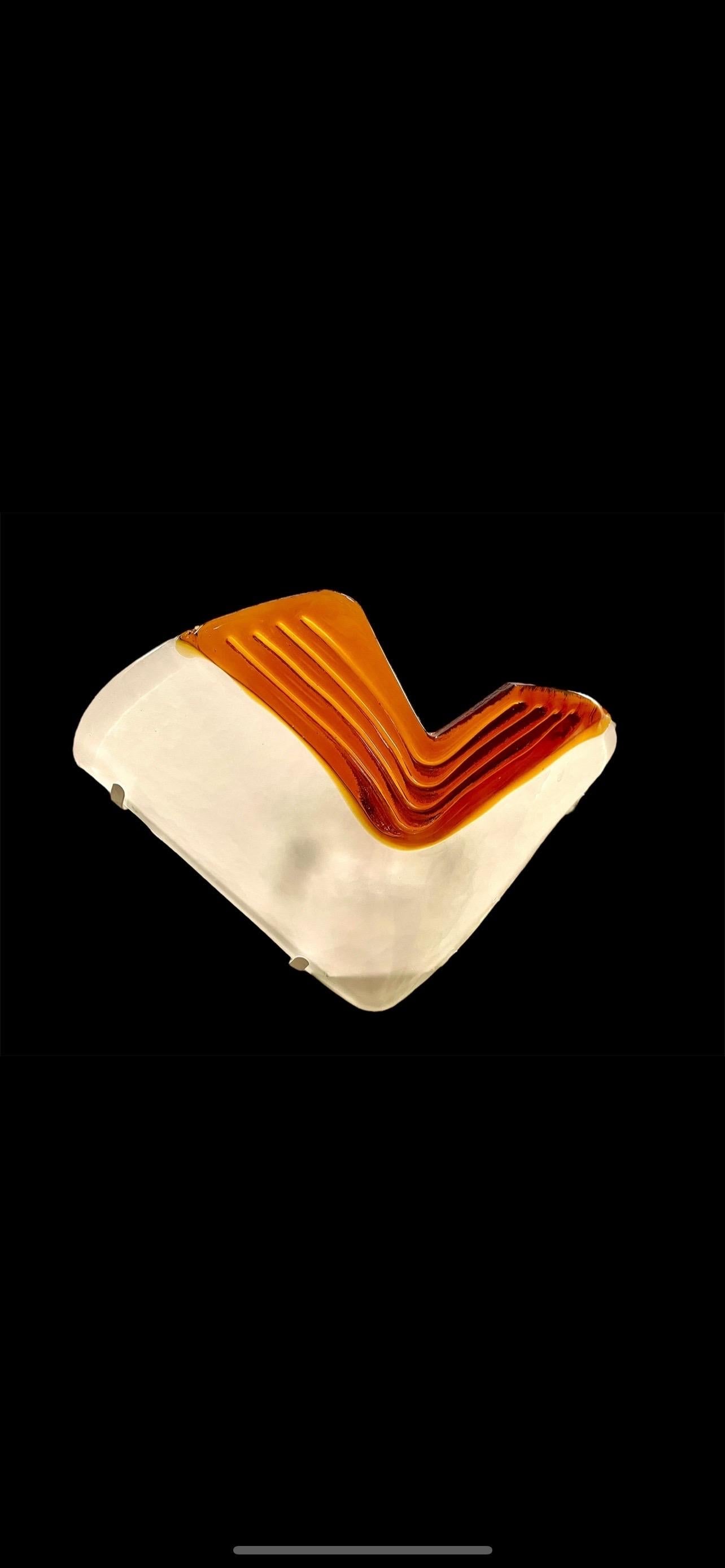 La Murina Glas Murano Wandleuchten 3 Stück, Italien 1980 (Italienisch) im Angebot