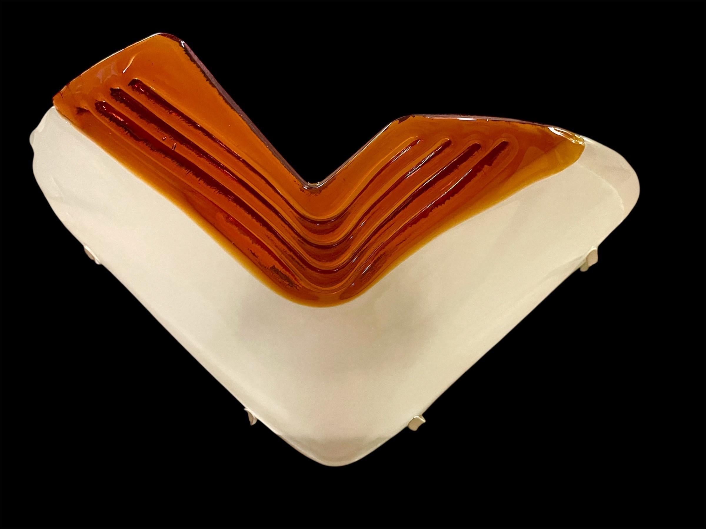 La Murina Glas Murano Wandleuchten Paar , Italien 1980 (Moderne) im Angebot
