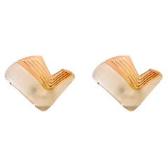 La murina Glass murano wall lighting pair , Italy 1980