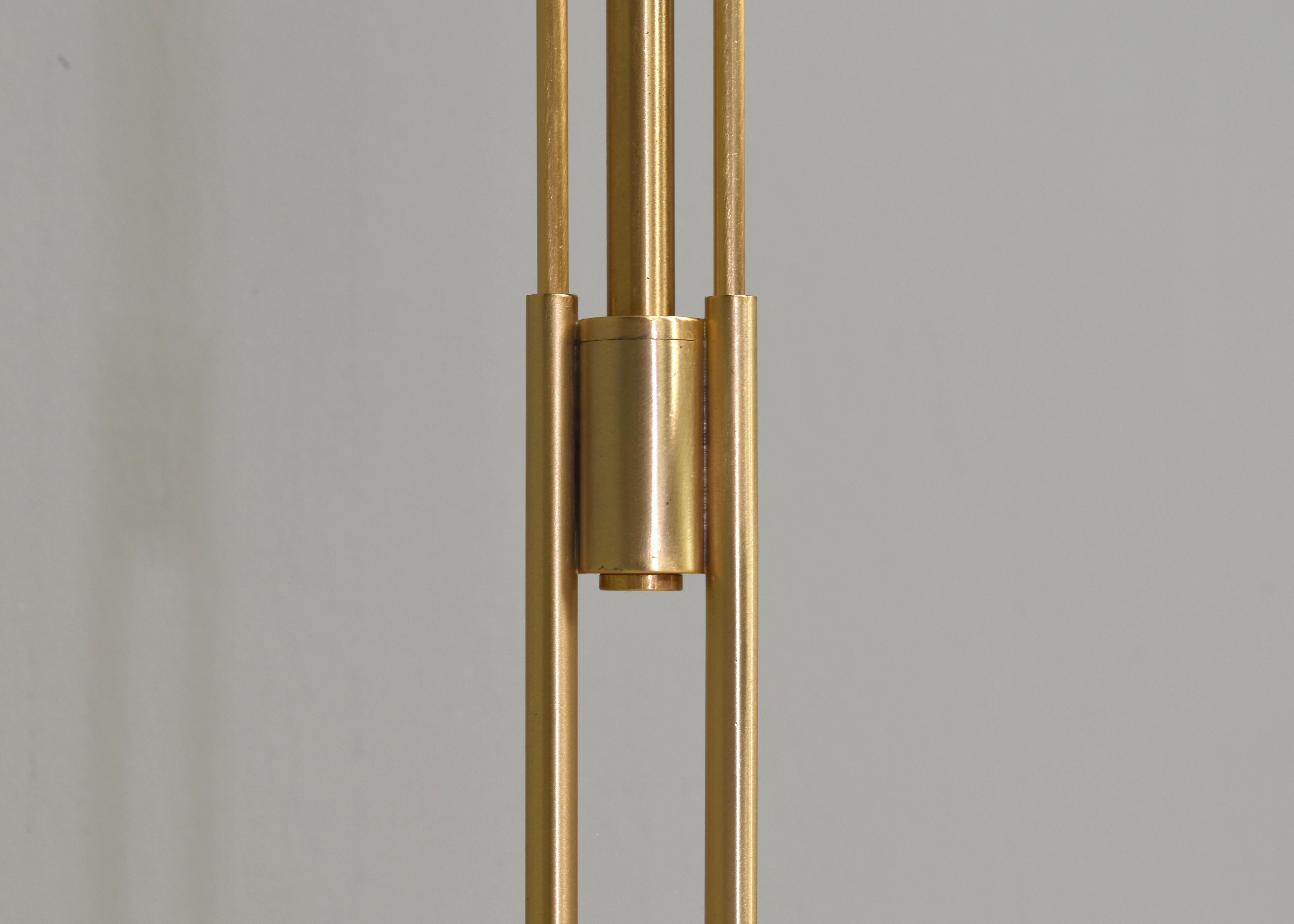 La Murrina 'Albatros' Pendant Lamp Murano Glass / Brass Details Italy circa 1980 9