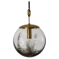 La Murrina Brass and Ball Glass by Angelo Brotto, 1970s, Italy