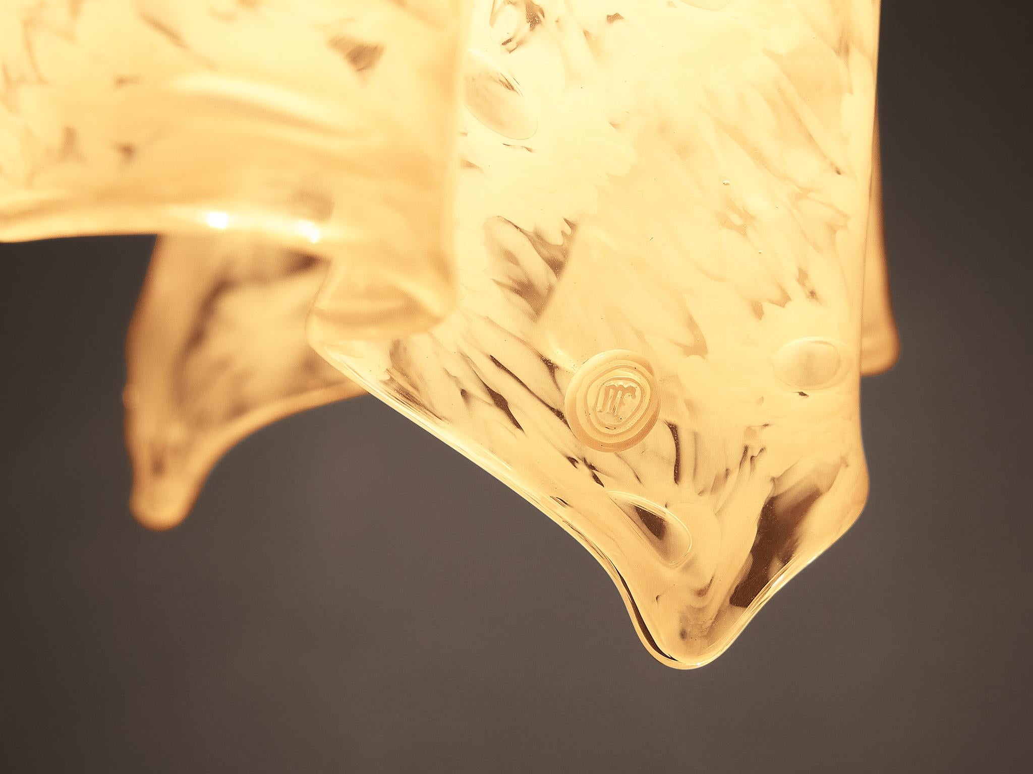 La Murrina 'Fazzoletto' Table Lamp in Murano Glass and Brass  4