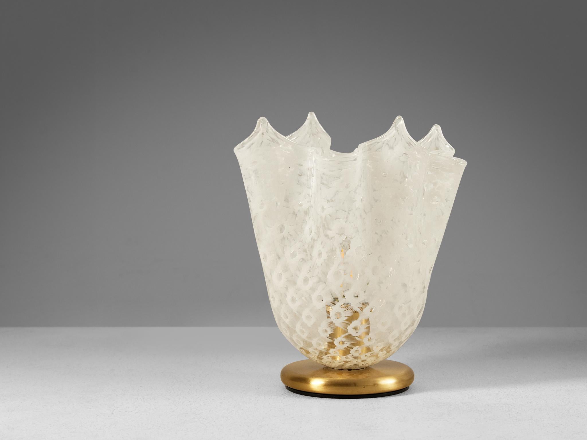 La Murrina 'Fazzoletto' Table Lamp in Murano Glass and Brass  3