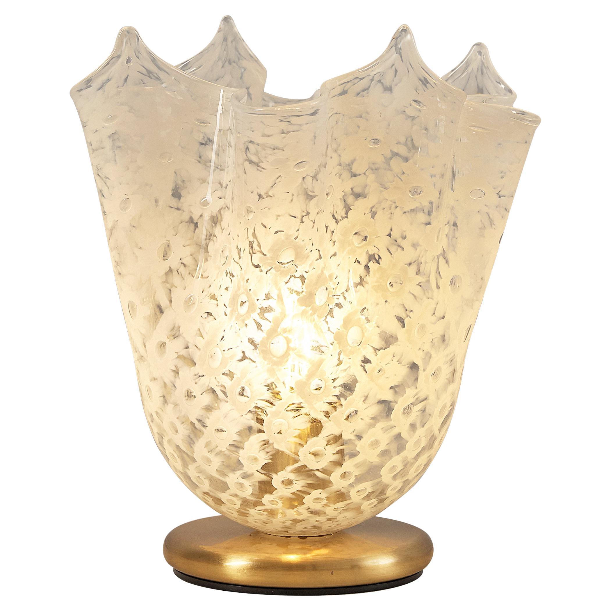 La Murrina 'Fazzoletto' Table Lamp in Murano Glass and Brass