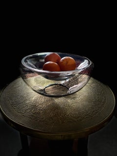 Centre de table en verre soufflé à la main des années 1980 de La Murrina, fabriqué à Murano à Venise