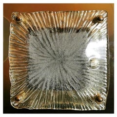 Plafonnier/lampe murale italienne La Murrina en acier et verre