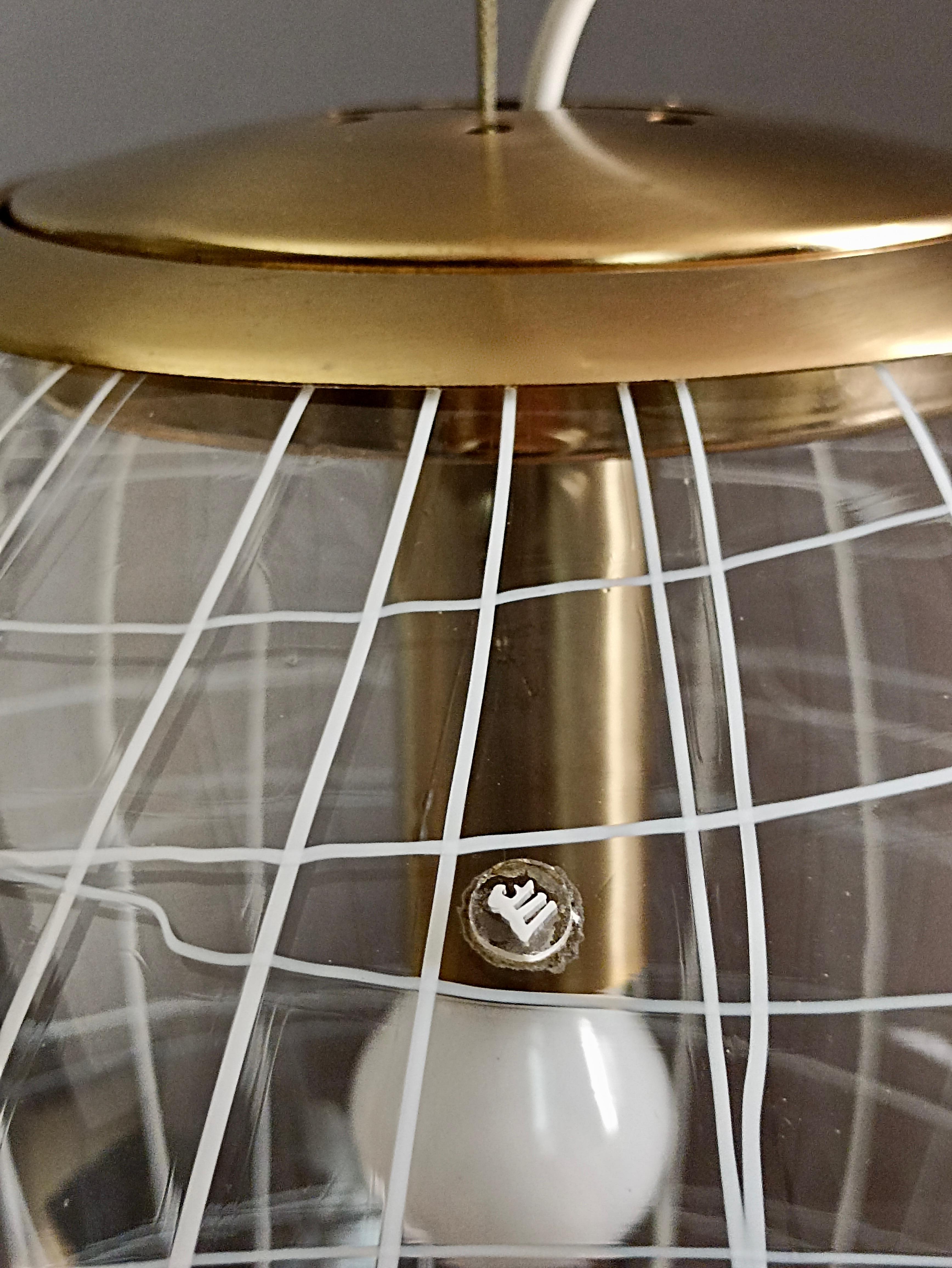 1970s La Murrina Murano Art Glass Space Age Large One-Light Pendant Lamp 2