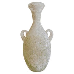 La Murrina Murano Glass Amphora Vase with Scavo Decoration – Signed