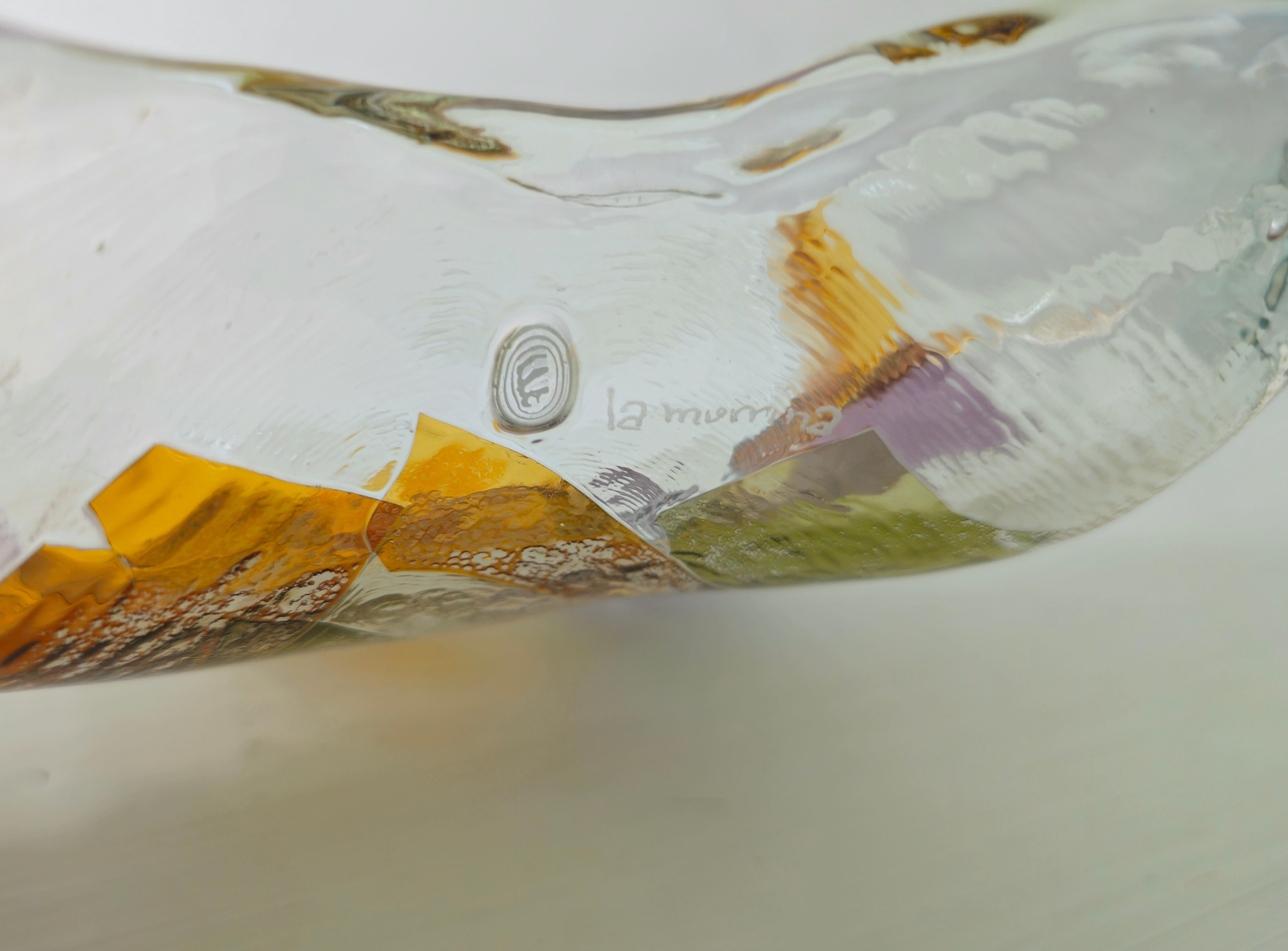 La Murrina Murano Glas Leere Taschen Dekoratives Objekt Mitte des Jahrhunderts  Italien 80er Jahre im Angebot 5