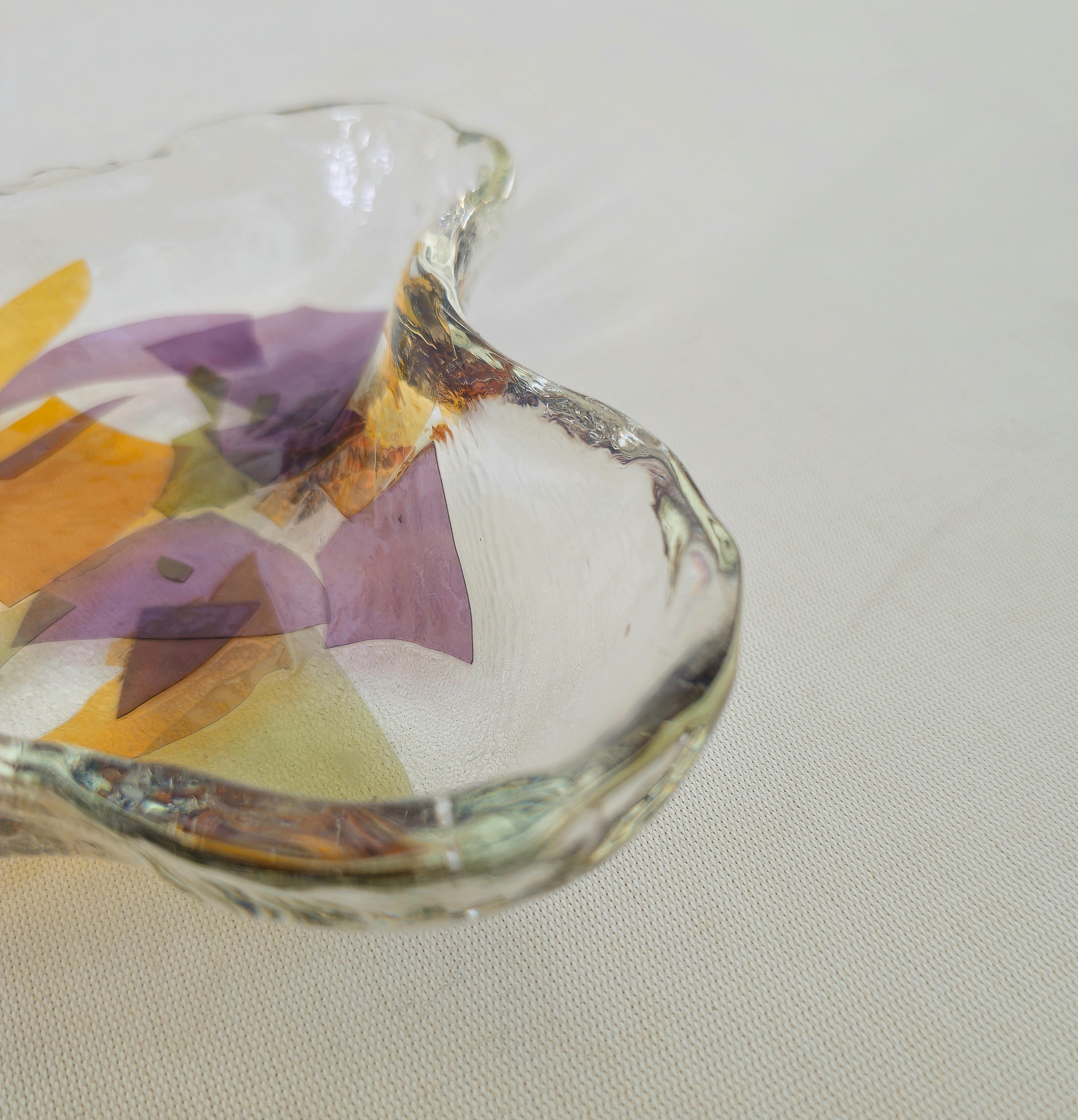 La Murrina Murano Glas Leere Taschen Dekoratives Objekt Mitte des Jahrhunderts  Italien 80er Jahre (20. Jahrhundert) im Angebot