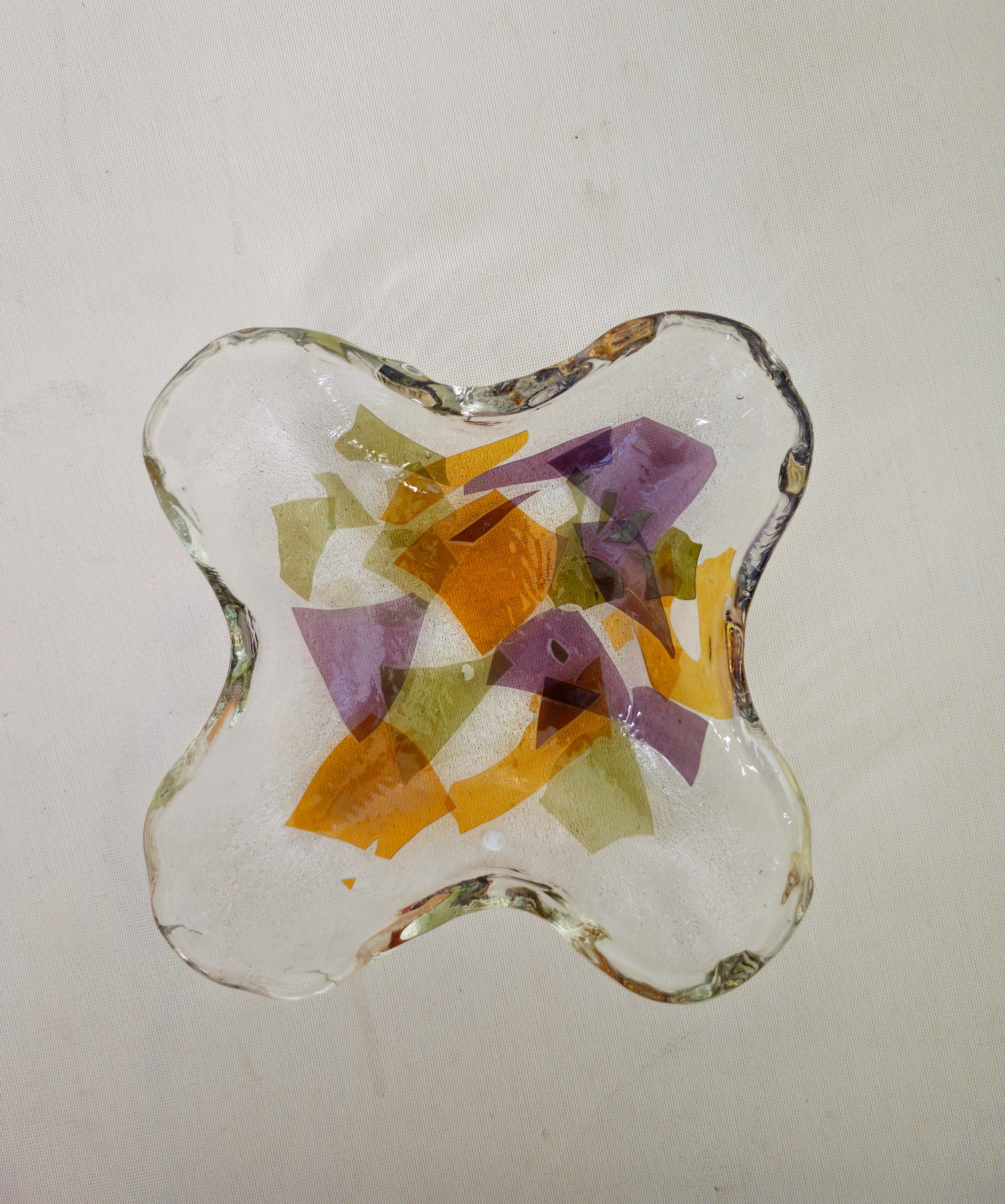 La Murrina Murano Glas Leere Taschen Dekoratives Objekt Mitte des Jahrhunderts  Italien 80er Jahre im Angebot 1