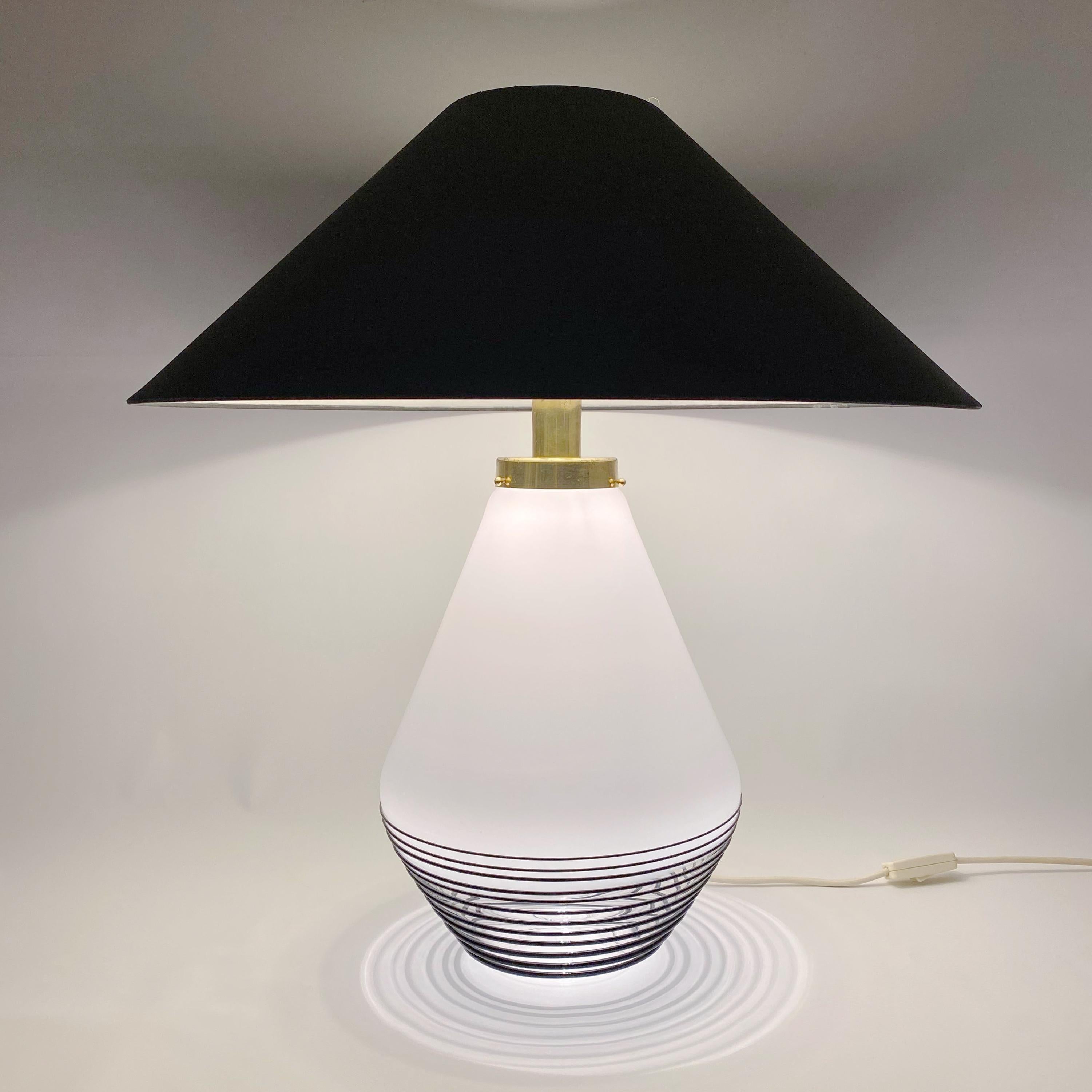 Italian La Murrina Murano Glass Table Lamp Attributed to Lino Tagliapietra For Sale
