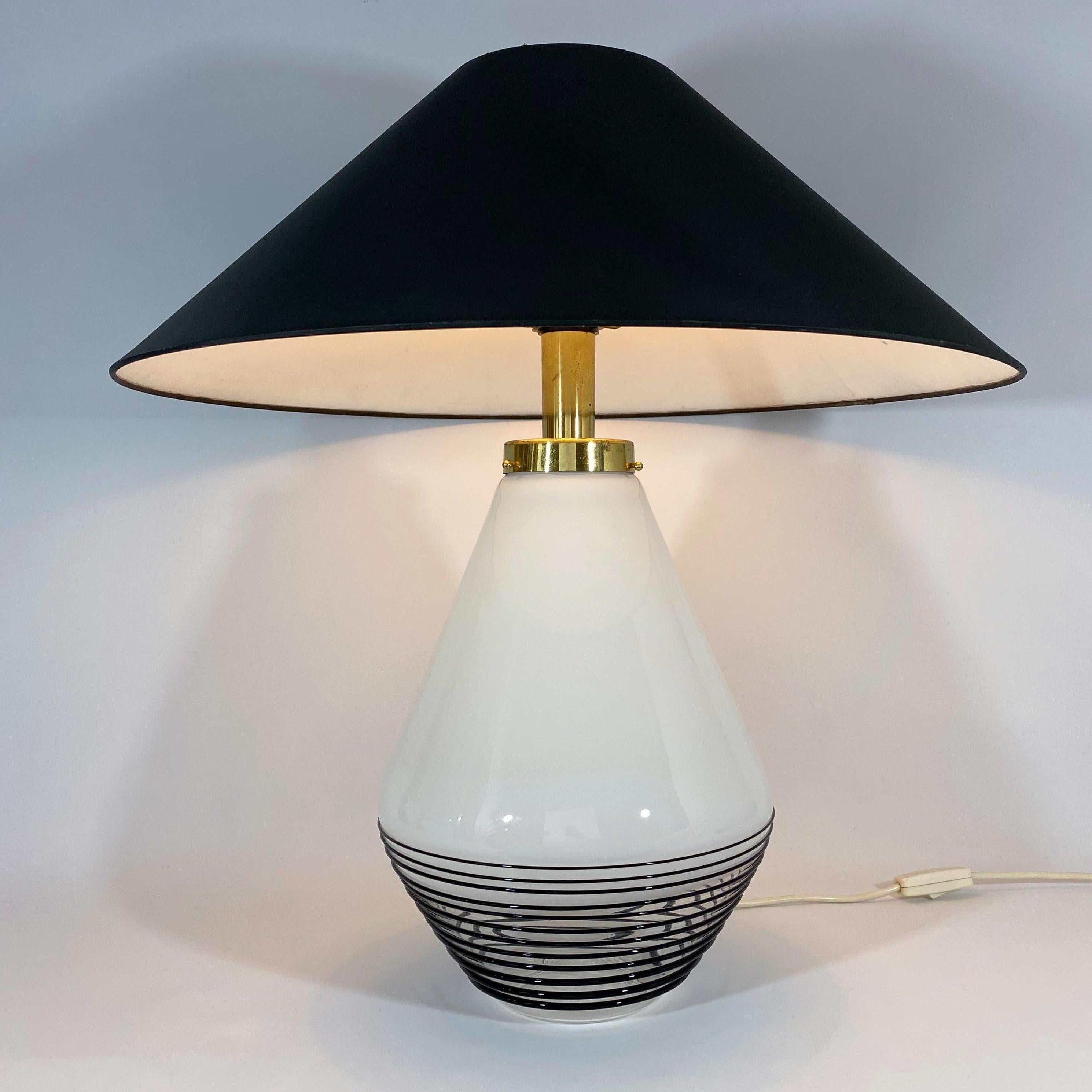 Hand-Crafted La Murrina Murano Glass Table Lamp Attributed to Lino Tagliapietra For Sale