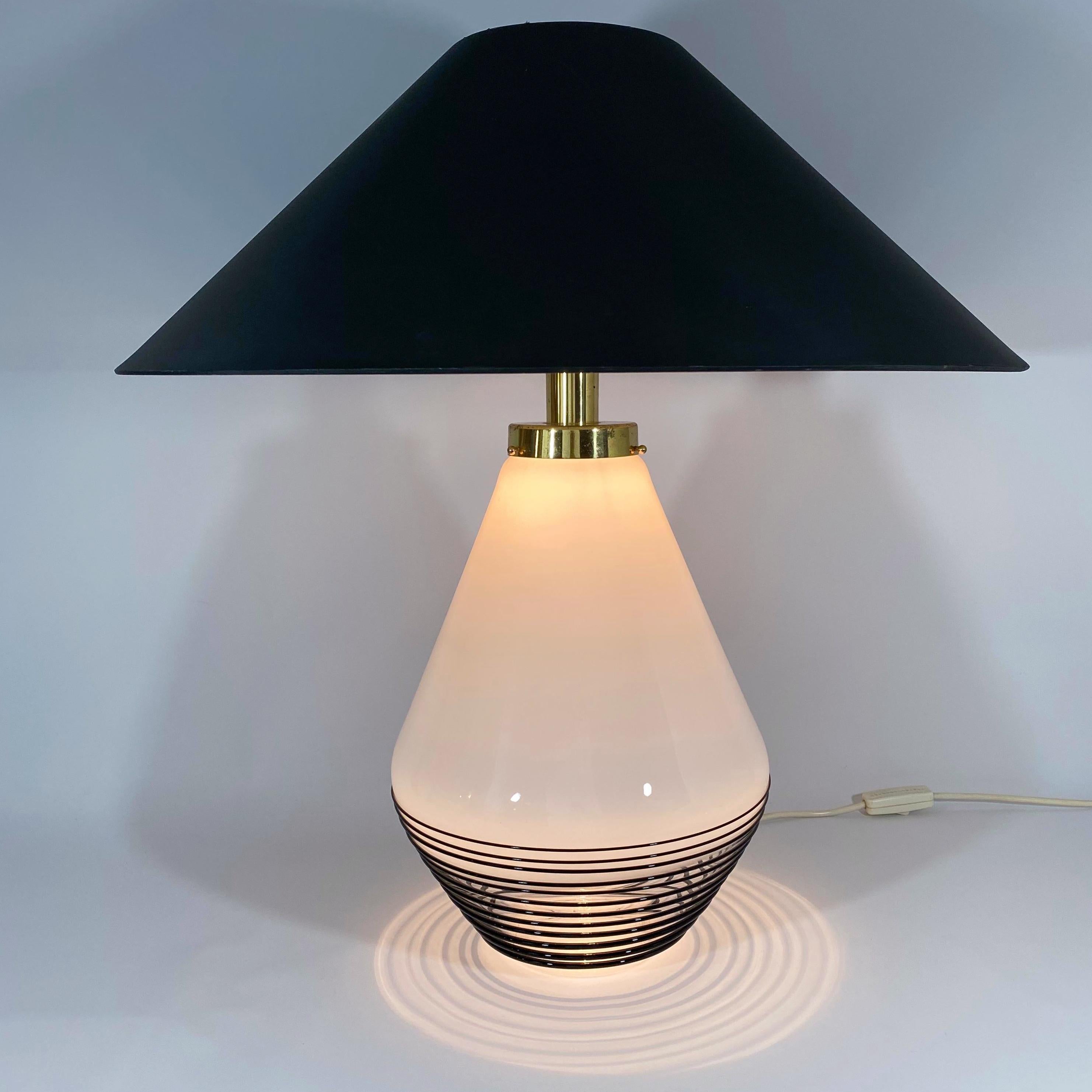 La Murrina Murano Glass Table Lamp Attributed to Lino Tagliapietra In Good Condition For Sale In Westfield, NJ