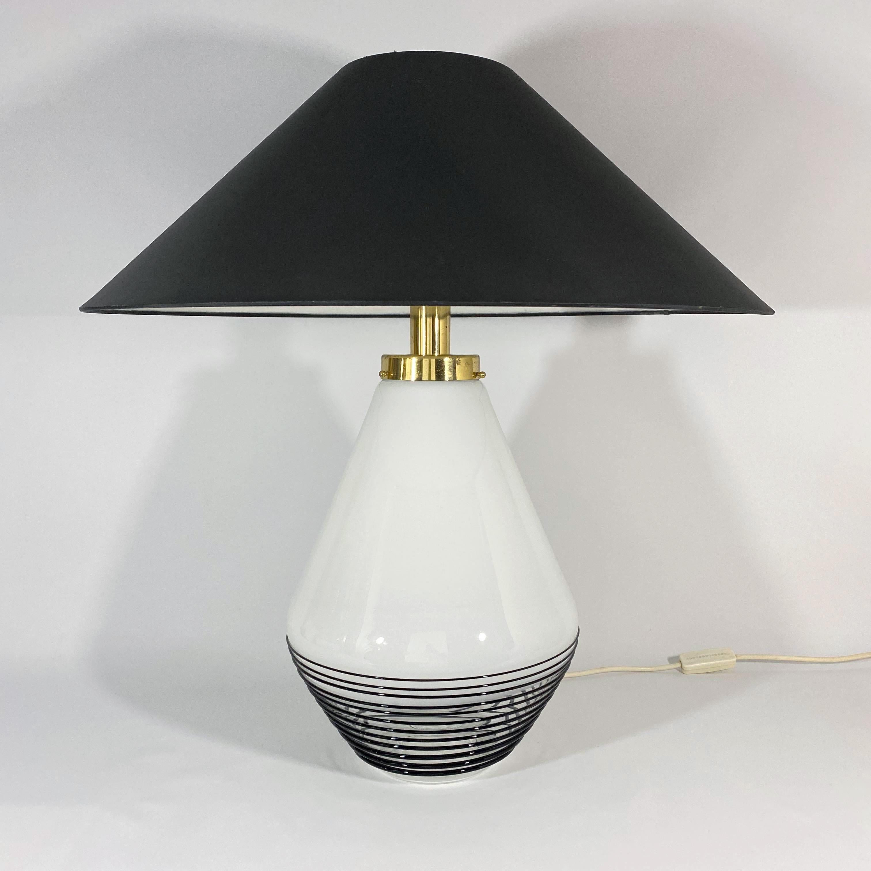 Late 20th Century La Murrina Murano Glass Table Lamp Attributed to Lino Tagliapietra For Sale