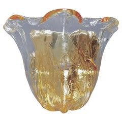 La Murrina Murano original set of two hand-blown glass sconces. Italy, 1990s 