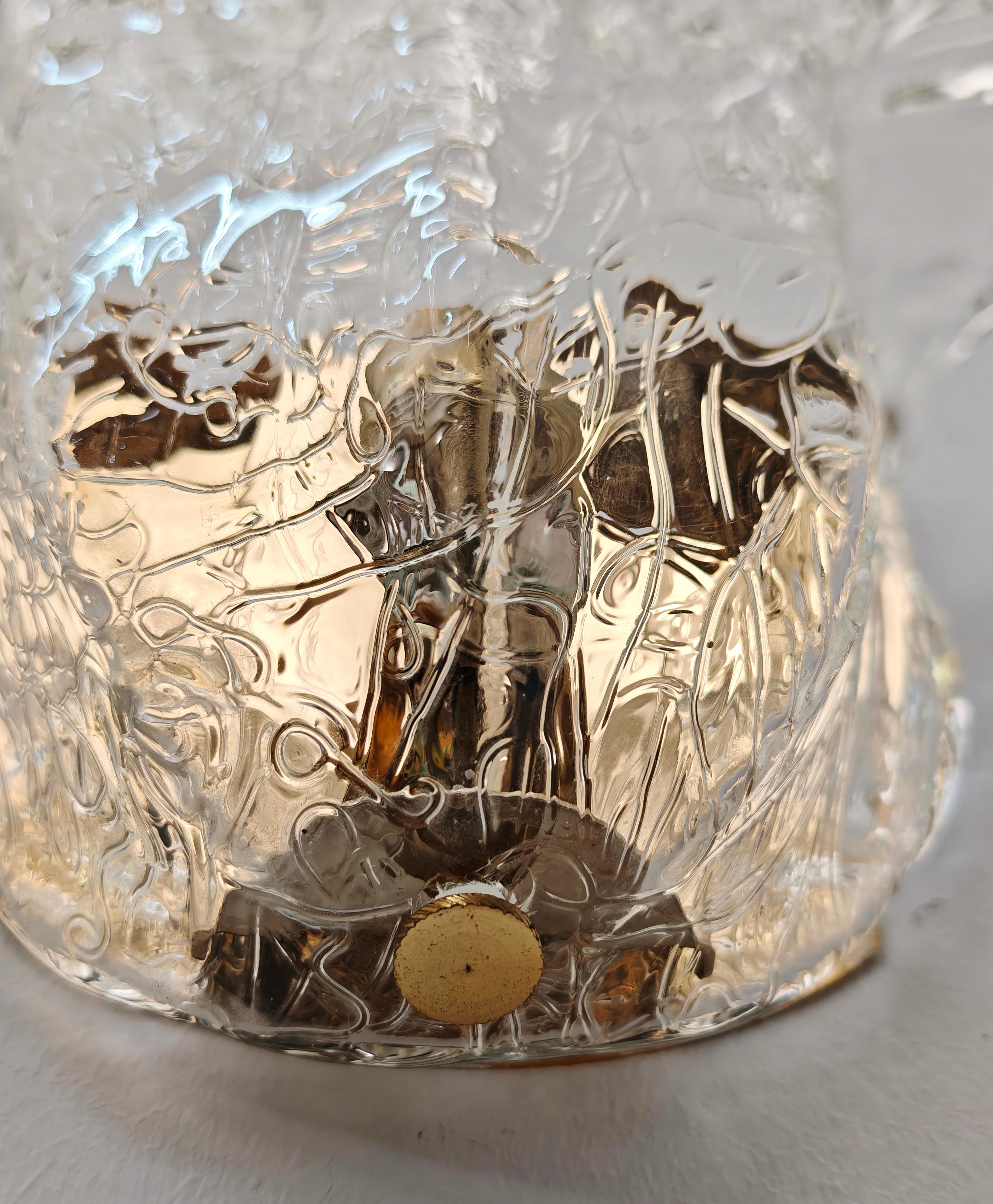 La Murrina Pareja de Apliques de Cristal de Murano Diseño Italia Años 70 Moderno de mediados de siglo en venta 3