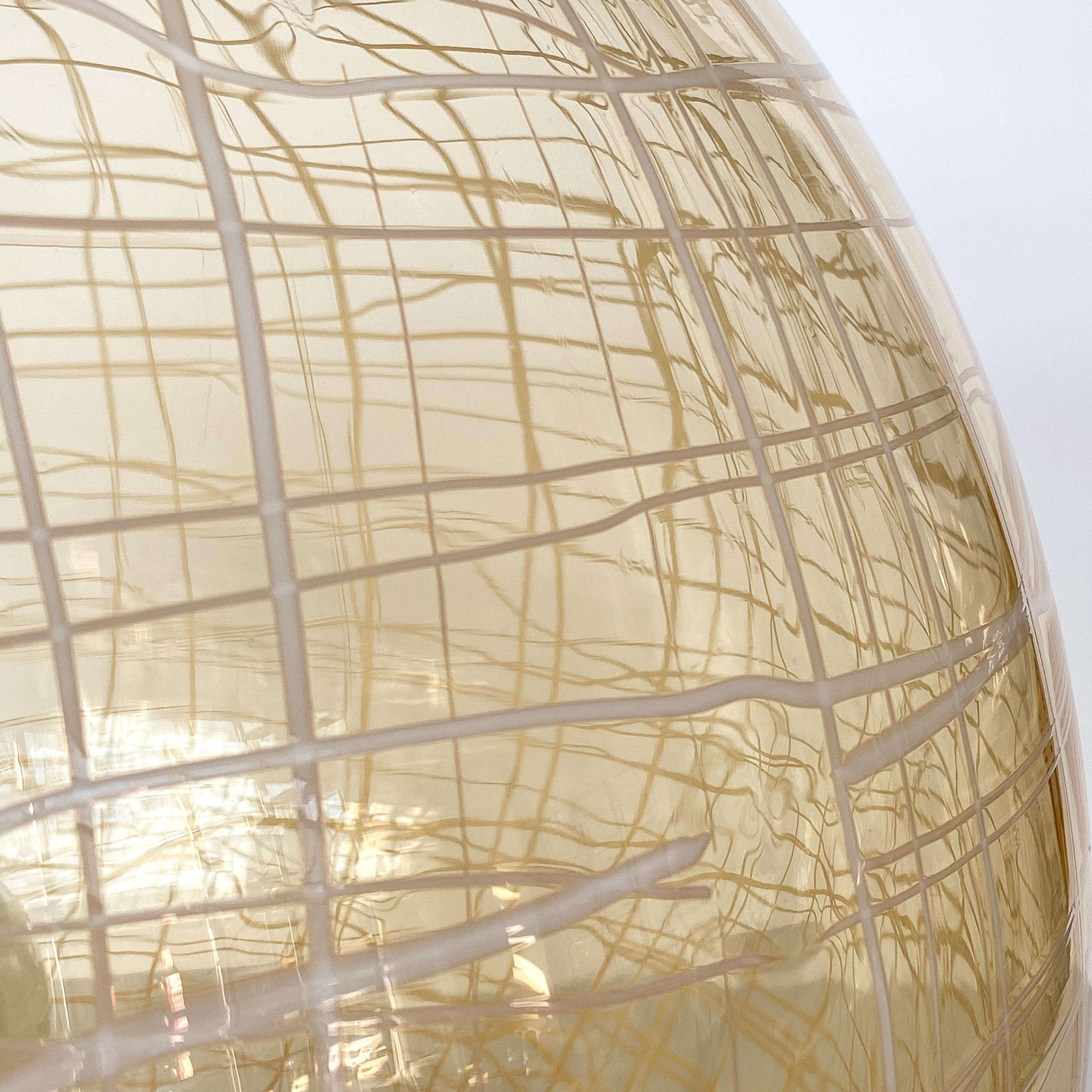 La Murrina Pale Yellow Globe and Travertine Table / Floor Lamp 7