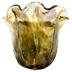 La Murrina, single Vintage Italian signed Murano glass sconce from 70s