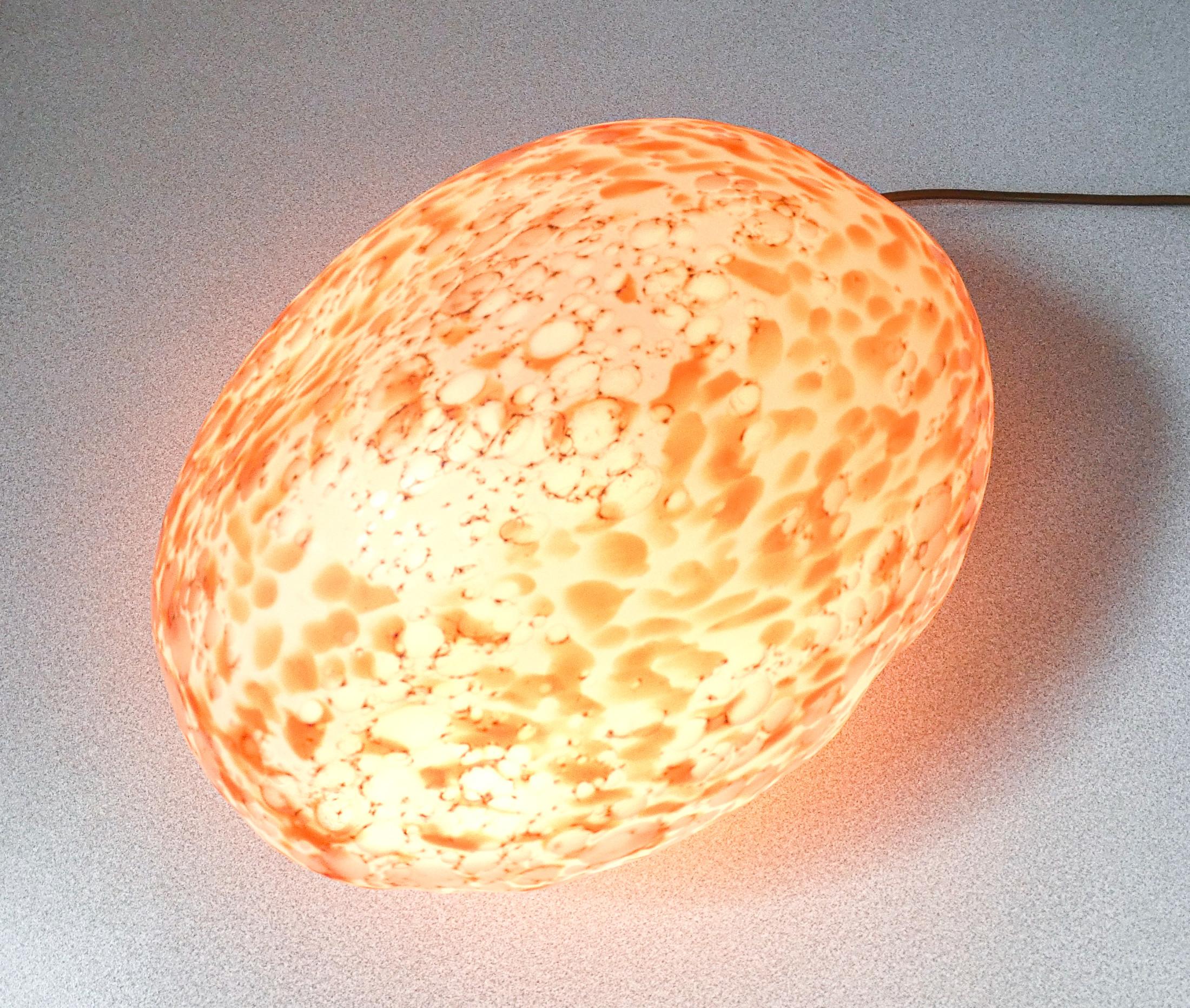 Fin du 20e siècle Lampe de bureau « La Murrina », verre soufflé polychrome de Murano, Italie, années 1980 en vente