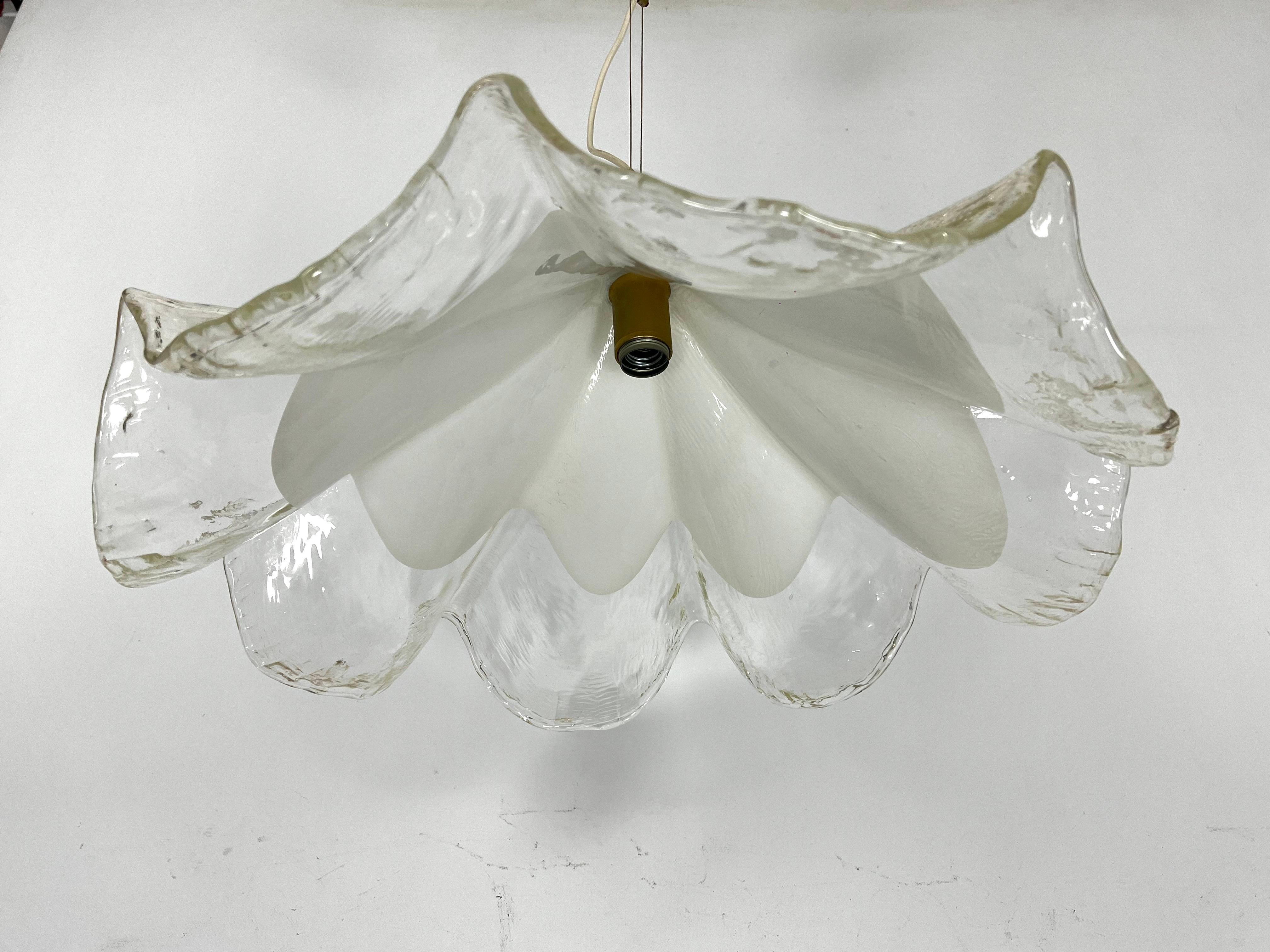 La Murrina, Vintage large Murano glass chandelier from 70s For Sale 1