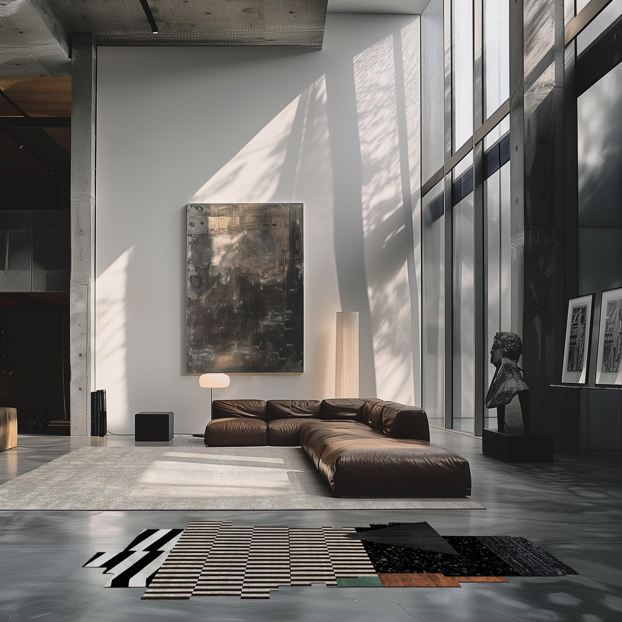 La Nikka Stripes Night Edit Rug by Atelier Bowy C.D. In New Condition For Sale In Geneve, CH