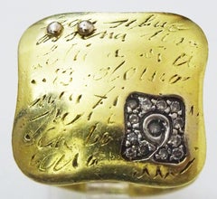 La Nouvelle Bague 18 Karat Gold Fiori Ring with Diamonds