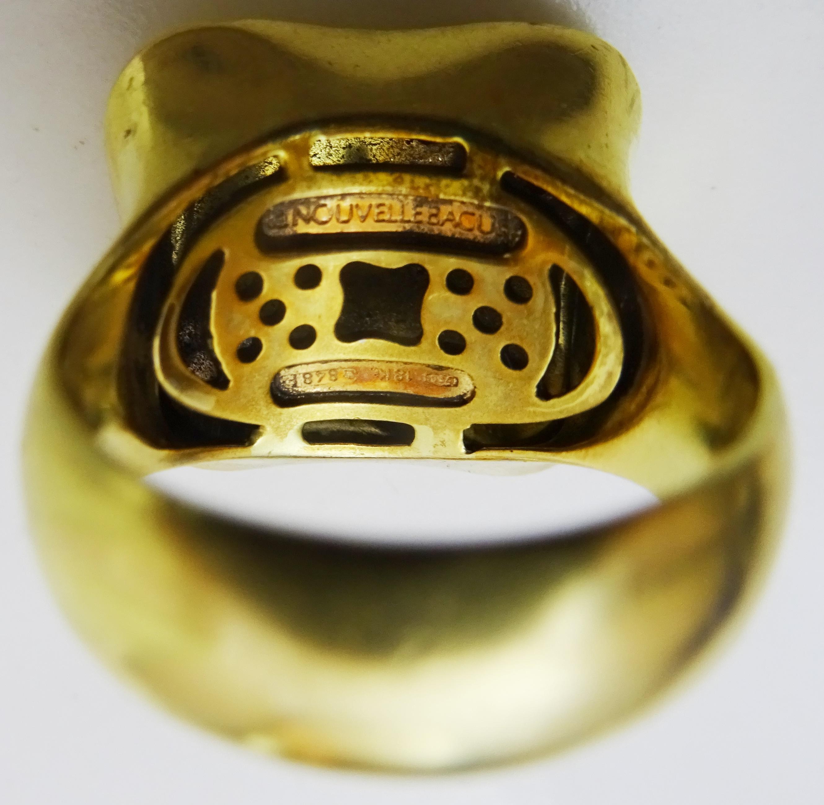 La Nouvelle Bague 18 Karat Gold Fiori Ring with Diamonds For Sale 1