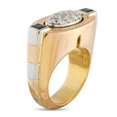 La Nouvelle Bague 18K Rose Gold 0.42ct Diamond and Tsavorite Ring LN07-122425