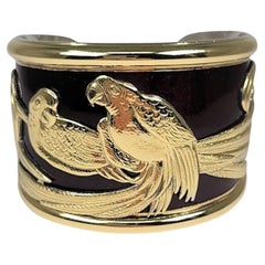 La Nouvelle Bague Enamel 18 Karat Gold Sterling Silver Cuff Bracelet