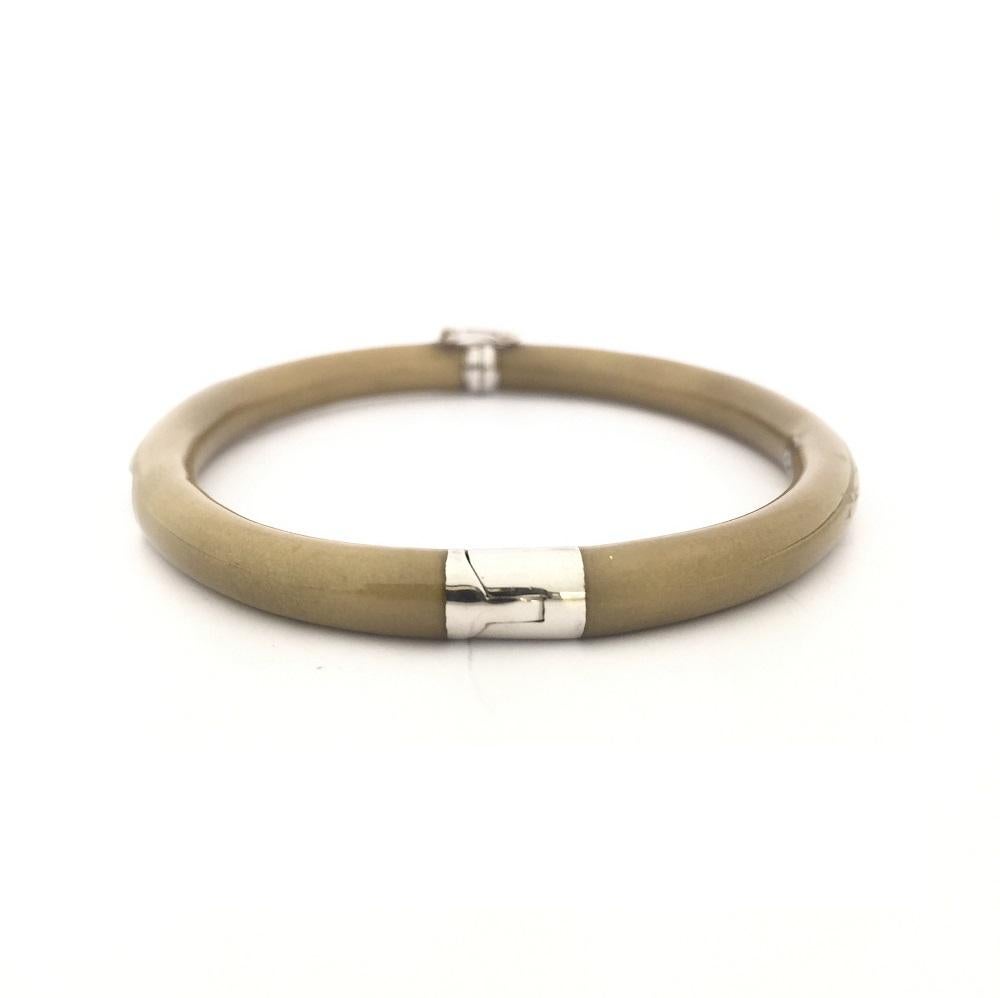 da uomo o donna La Nouvelle Bague Bangle da donna in oro e argento smaltato B1804GP in vendita