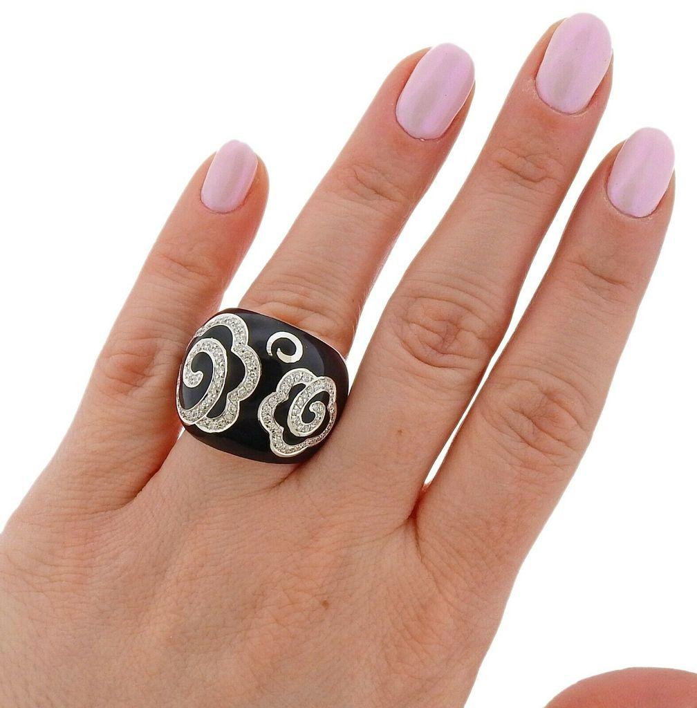 La Nouvelle Bague Gold Enamel Wide Ring 1