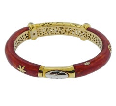 La Nouvelle Bague Gold Silver Enamel Diamond Bangle Bracelet