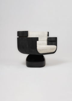 Sillón «La Nuit Etoilée» de madera maciza de teca lacada, de Pendhapa