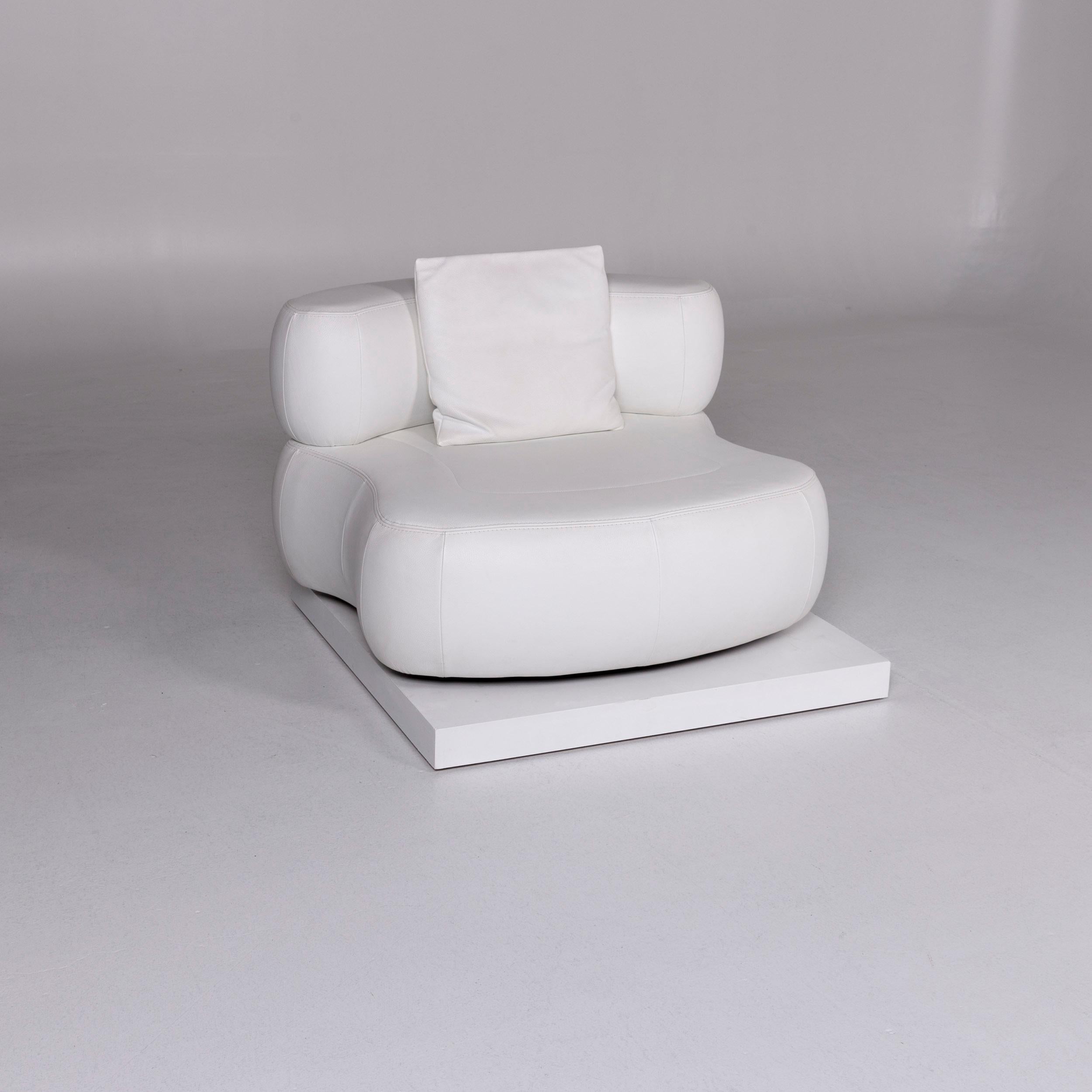 Nuova Casa Who''s Perfect Sofa-Set aus weißem, echtem Leder (Deutsch)