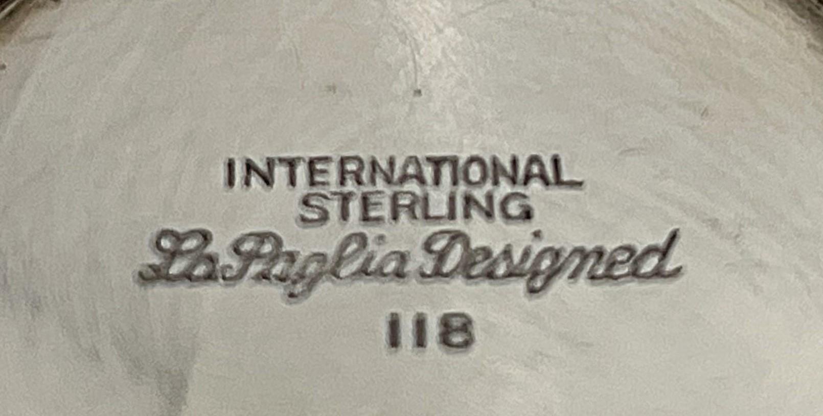 La Paglia para International Sterling Juego de 8 cuencos de postre Mid-Century Modern en venta 1