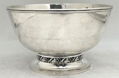 Ciotola La Paglia International Sterling Silver in stile metà secolo moderno e Jensen