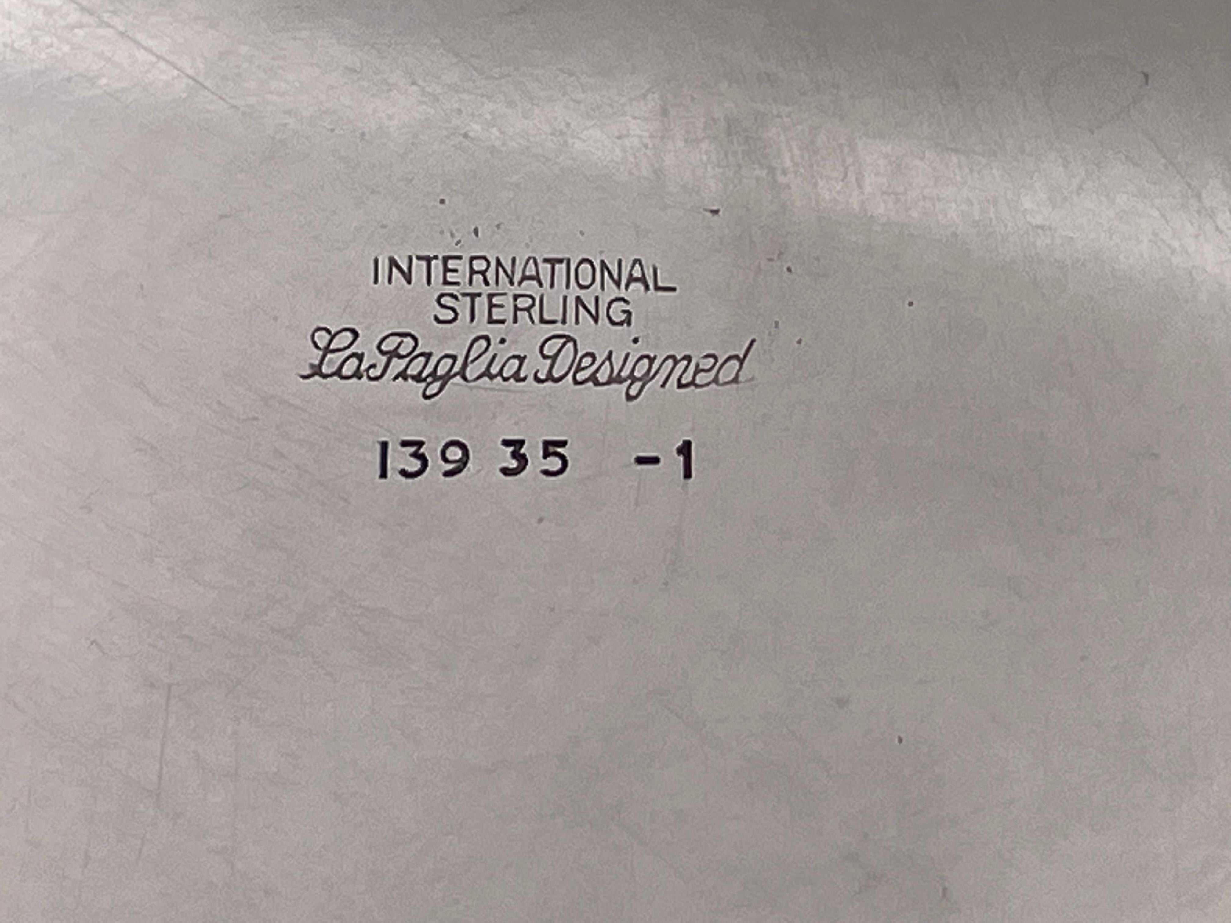 La Paglia International Sterling Silver Bowl Mid-Century Modern & Jensen Style For Sale 2
