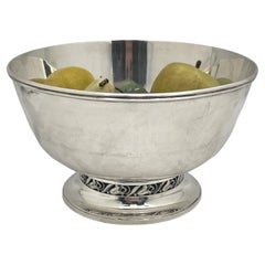 La Paglia International Sterling Silver Bowl Mid-Century Modern & Jensen Style