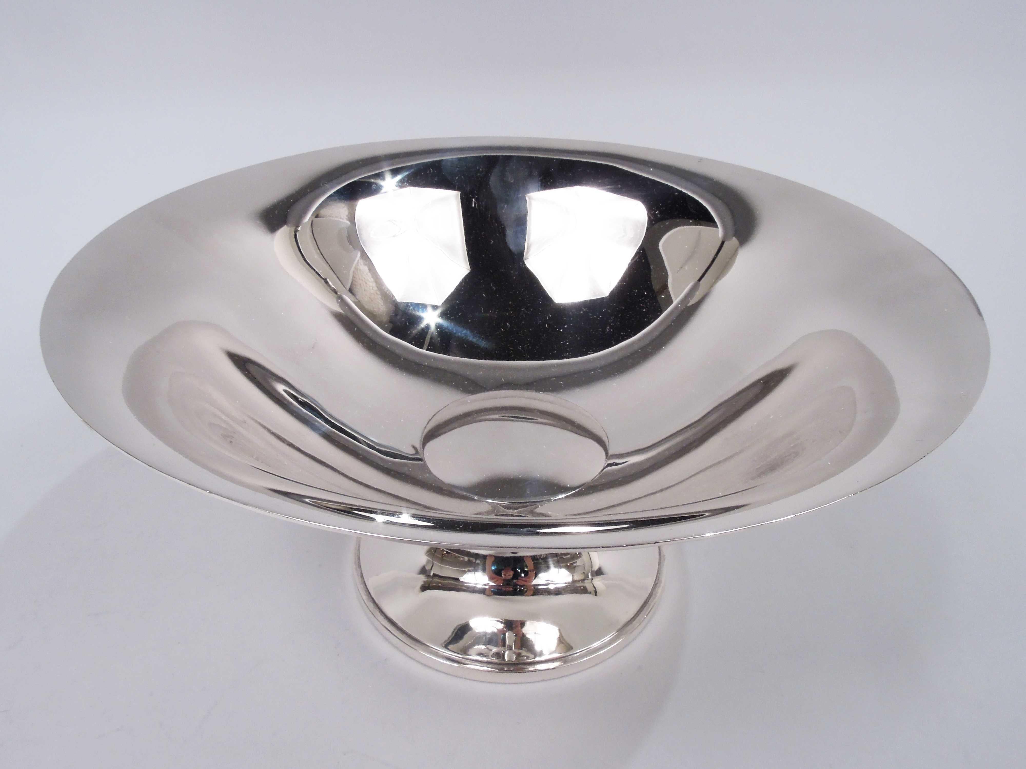 Mid-Century Modern La Paglia Midcentury Modern Sterling Silver Centerpiece Bowl For Sale