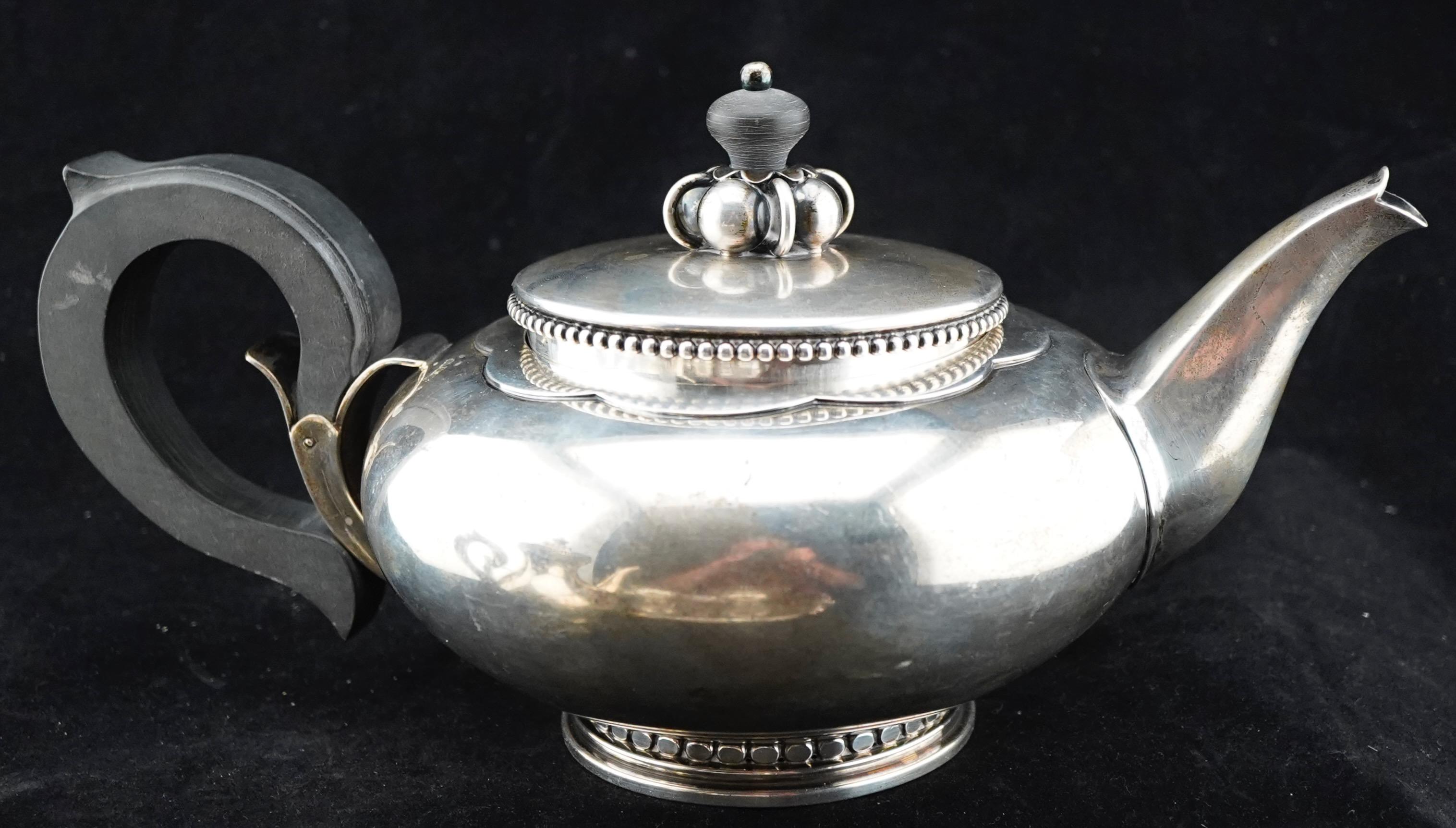 Service à thé en sterling La Paglia Milieu du siècle Bon état - En vente à Sarasota, FL