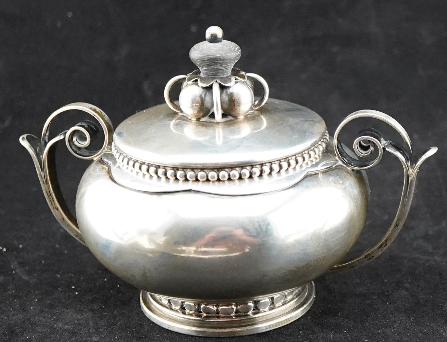 20ième siècle Service à thé en sterling La Paglia Milieu du siècle en vente