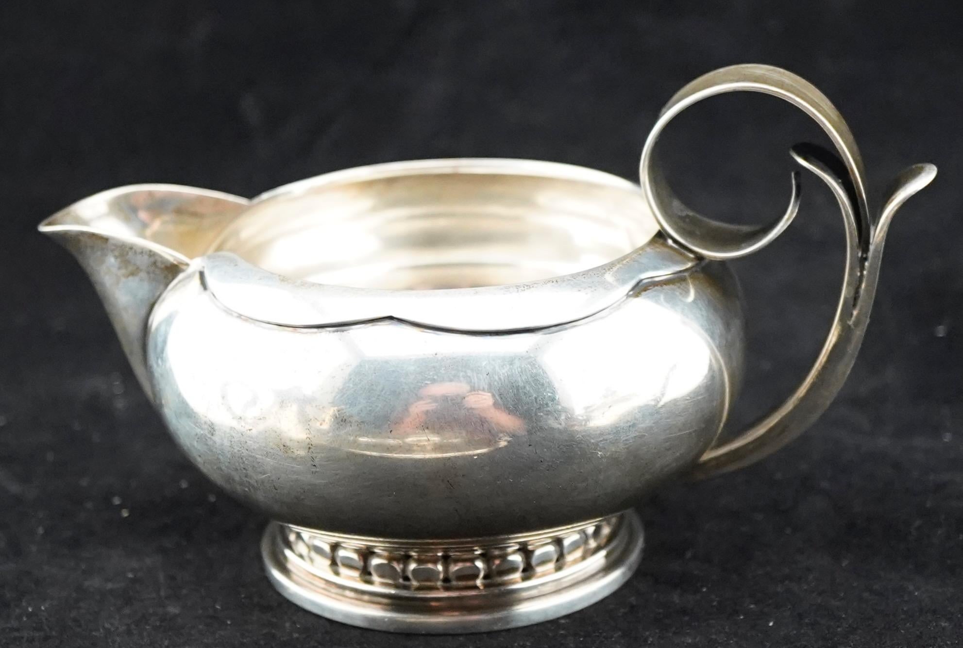 Service à thé en sterling La Paglia Milieu du siècle en vente 1