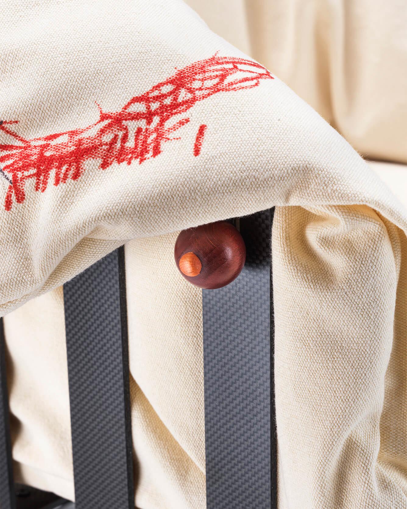 La Pagnotta-Sessel aus Kohlenstofffaser und Baumwolle von Gaetano Pesce im Angebot 5