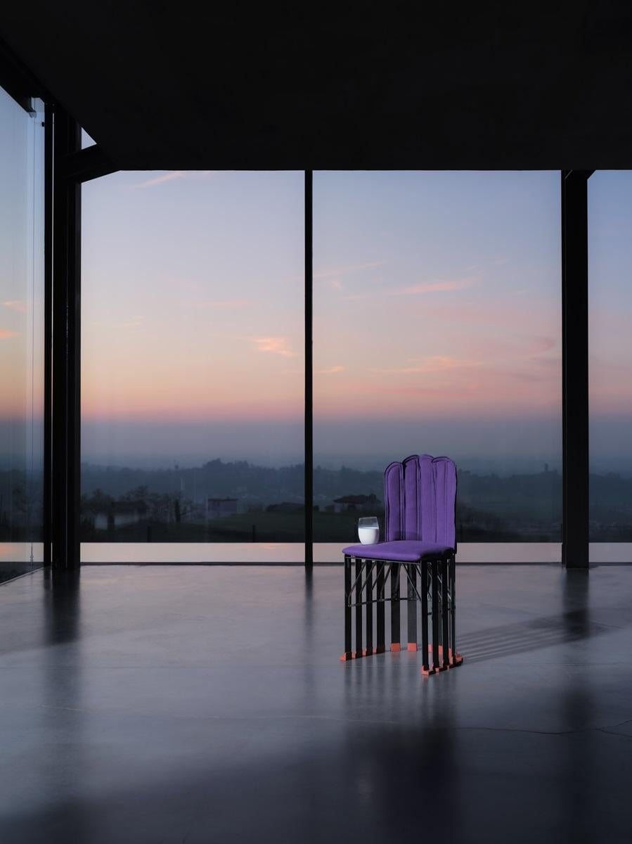 Italian La Pagnottina Blue Versatile Chair in Carbon Fiber by Gaetano Pesce For Sale