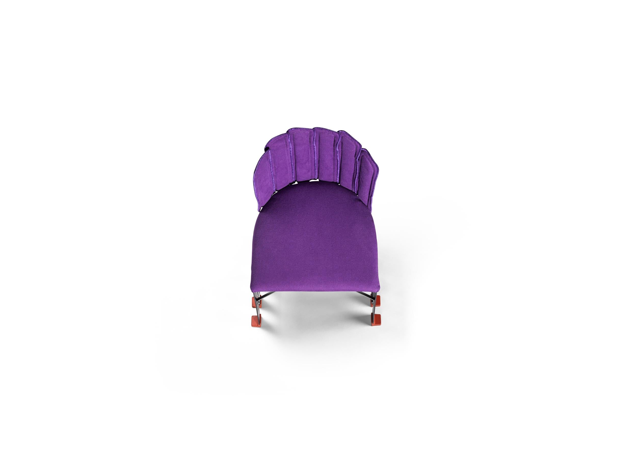 La Pagnottina Purple Versatile Chair in Carbon Fiber by Gaetano Pesce In New Condition For Sale In Brooklyn, NY