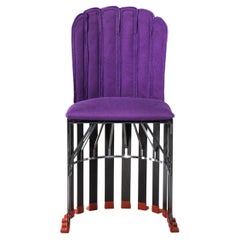 La Pagnottina Purple Versatile Chair in Carbon Fiber by Gaetano Pesce