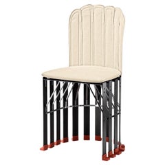 La Pagnottina White Versatile Chair in Carbon Fiber by Gaetano Pesce